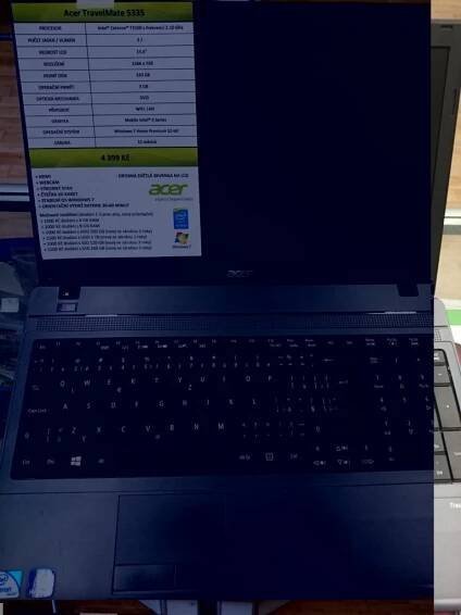 Notebook repasovaný : ACER TravelMate 5335