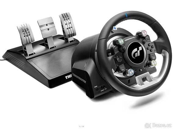 Volant pedály herní závodní Thrustmaster simulátor - Opava