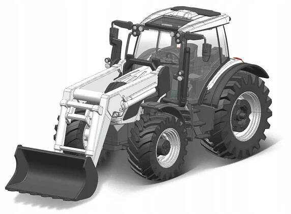 BURAGO 1:43 TRAKTOR S LŽÍCÍ