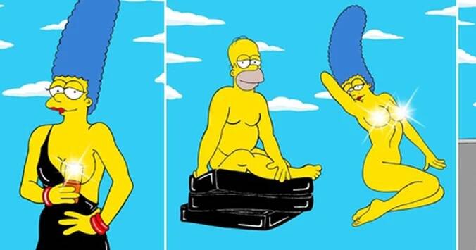 Tohle vidět (ne)chcete! Nahá Marge Simpsonová svádí Homera