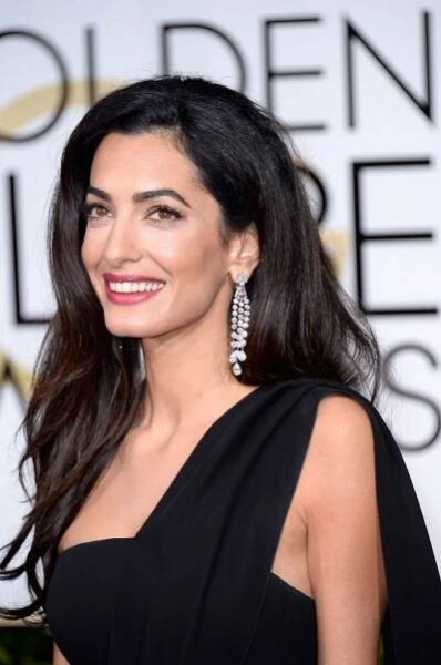 All the Makeup Amal Clooney Wore to the 2015 Golden Globes