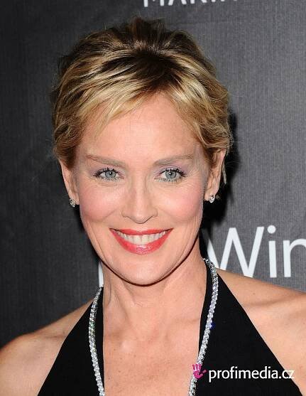 Sharon Stone - celebrity účes - HappyHair