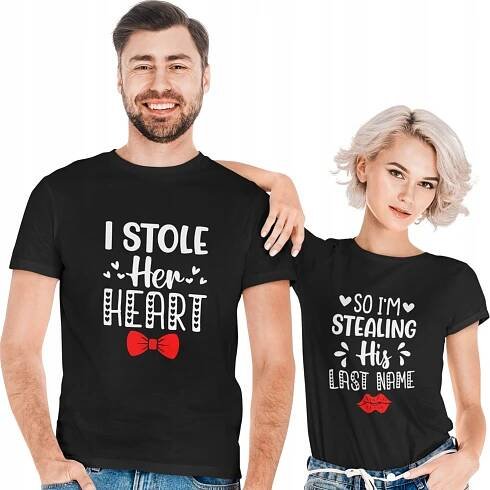 TRIČKA PRO PÁRY DÁREK K VÝROČÍ SVATBA VALENTÝNA