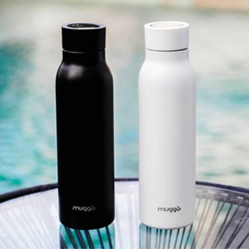 Muggo - Smart Bottle - chytrá láhev, 600ml, černá