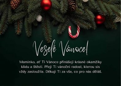 Originální vánoční přání pro maminku - Dřevostavitel.cz