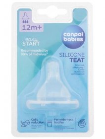 Canpol babies Easy Start Silicone Teat Fast 12m+ Savička pro děti 1 ks