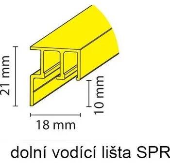 Dolní vodící lišta pro SPR sadu Varianta: lišta 3m