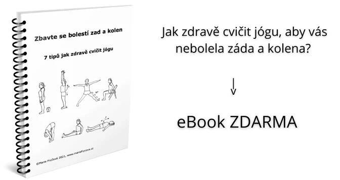 eBook zdarma: Zbavte se bolestí zad a kolen - 7 tipů jak zdravě cvičit jógu