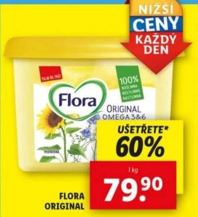 Akce na Floru v Lidlu