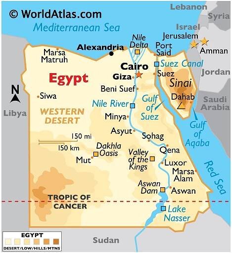 Egypt Maps & Facts