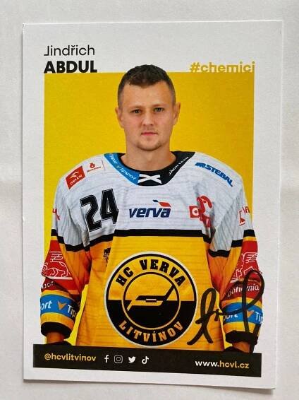 Jindřich Abdul - hokej (HC Verva Litvínov) - Ostatní sběratelské předměty