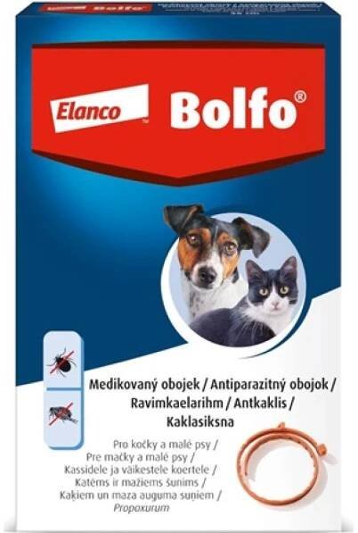Antiparazitikum pro psa Bolfo obojek pro kočky a malé psy 38 cm