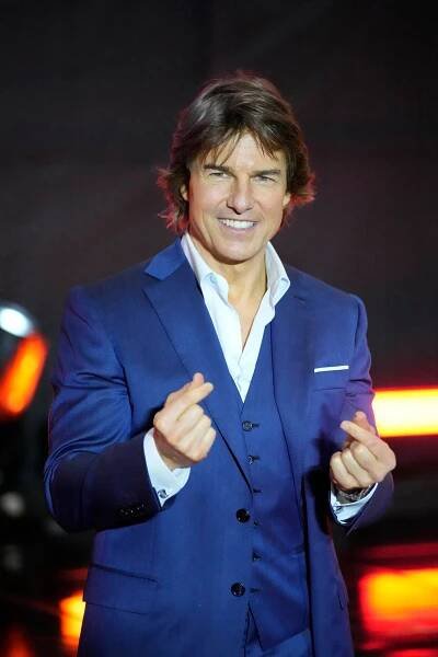 Tom Cruise at the red carpet premiere of Mission: Impossible - Dead Reckoning Part One in Seoul.