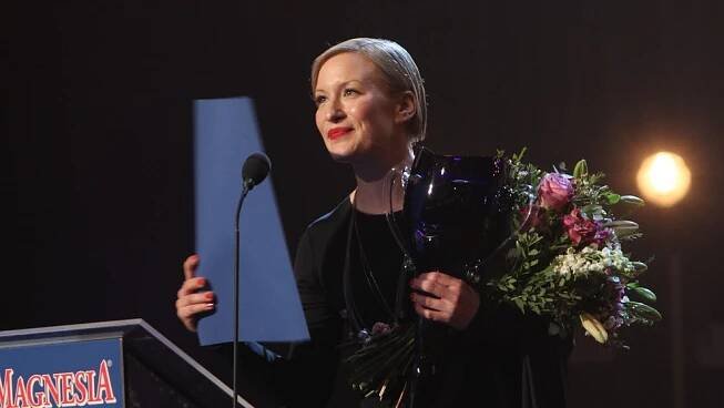 Helena Dvořáková při vyhlášování divadelních Cen Thálie 2011