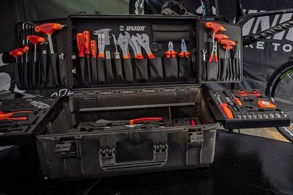 Unior Bike Tools Master Kit for professional bike mechanics, contents