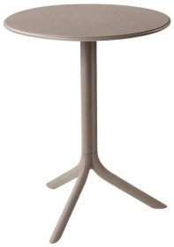 Nardi Šedo hnědý plastový zahradní stůl Spritz 61 cm