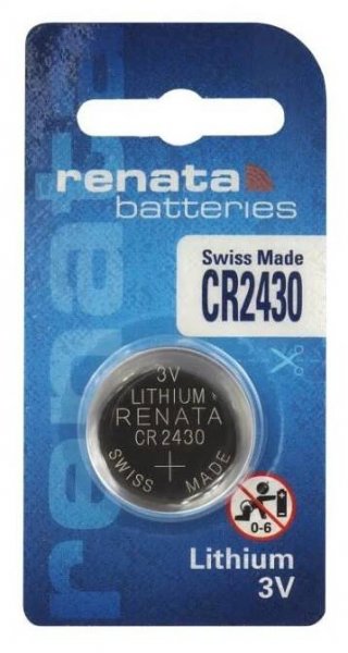 RENATA Lithiová knoflíková baterie CR2430 blistr 3V 285 mAh 1 ks