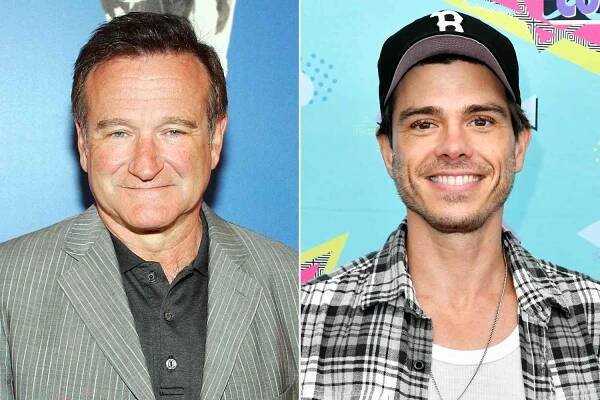 Robin Williams and Matthew Lawrence side by side, headshots