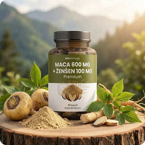 Maca 600 mg + �en�en 100 mg, 90 kapsl�