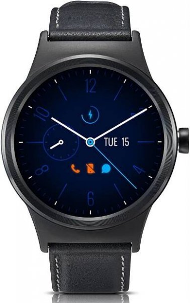 Chytré hodinky TCL MOVETIME Leather černé - HobyNaradi.cz