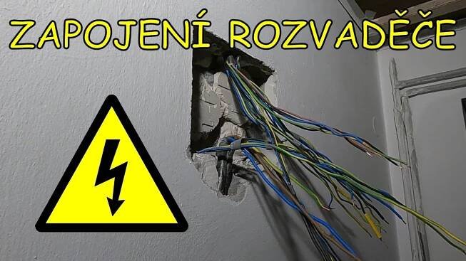 Oprava garáže - Díl 4 (Zapojení rozvaděče a zásuvek)