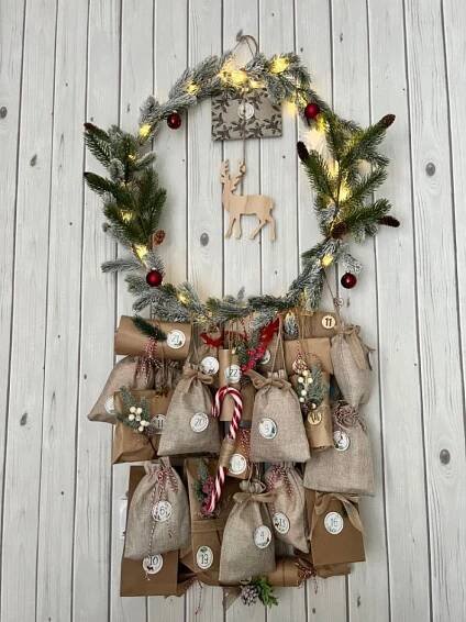 Adventní kalendář Pinterest
