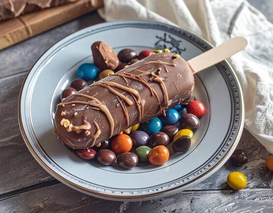 Domácí Kinder Bueno nanuky s čokoládovou náplní bez formiček