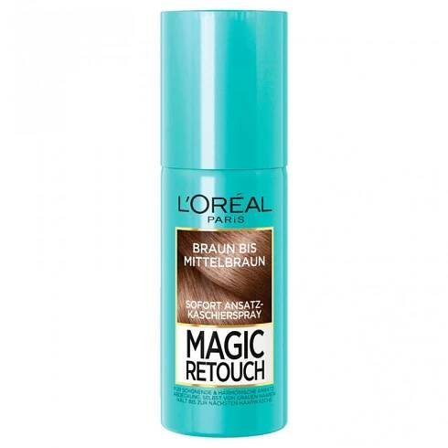 L'Oréal Paris Magic Retouch korekční krycí sprej hnědý až středně hnědý 75ml