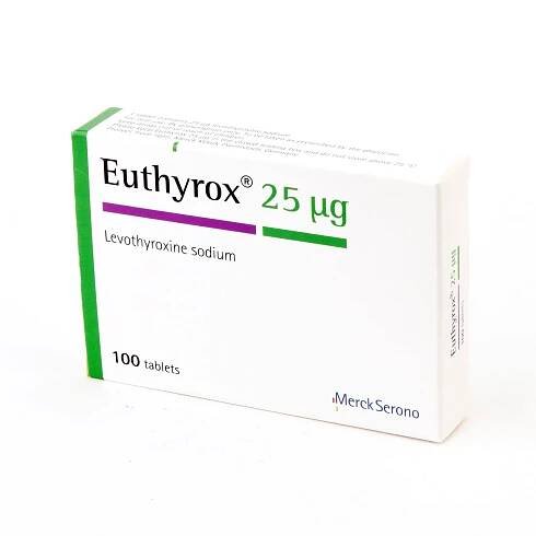 Euthyrox 25 25 mcg 50 tablet Merck