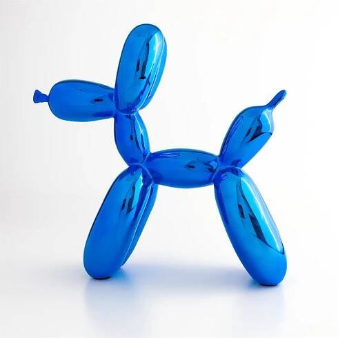 Jeff Koons-Balloon Dog XXL BLUE (After)