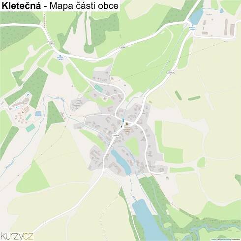 Kletečná - mapy | Kurzy.cz