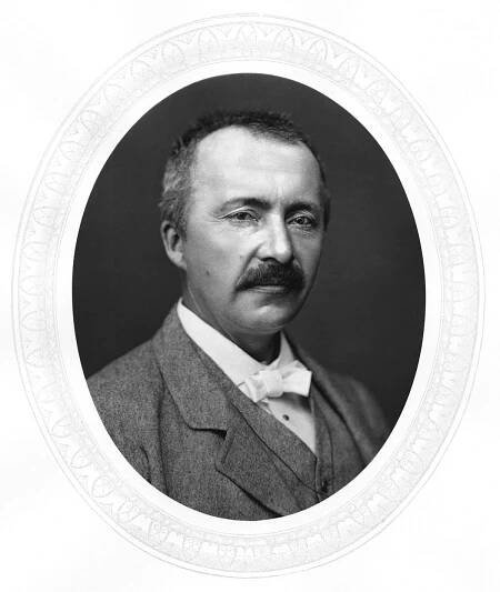 Heinrich Schliemann (1822-1890) German archaeologist. Excavations at Mycenae and Troy. Photograph 1877. Woodburytype