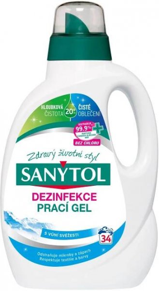 SANYTOL dezinfekční prací gel Grand Air 34 dávek 1,7 l