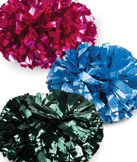 Small Solid Metallic Poms
