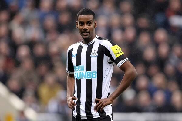 Alexander Isak of Newcastle United during a soccer match.