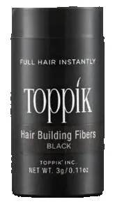Pudr Toppík Hair Building Fibers keratinový pudr pro zakrytí řídnoucích oblastí 3 g, Středně hnědá