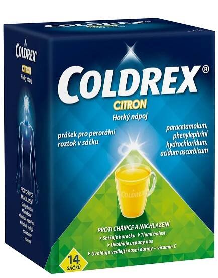 Coldrex Horký nápoj Citron prášek pro roztok 14 ks | Alphega.cz