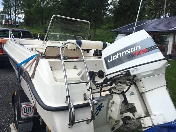 MOTOROVÝ ČLUN RYDS 475 GT + JOHNSON 70HP A TRAILER