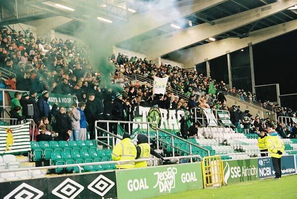 Shamrock Rovers football club fans by Jon Daczkowski