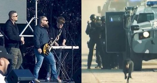 Teroristický útok na koncertu slovenské skupiny Desmond: Elitní zásahovky se sjely v Komárnu
