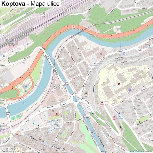 Koptova - mapy | Kurzy.cz