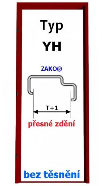 Ocelová zárubeň do zdiva typ YH