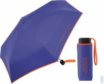 Malý skládací dámský deštník Ultra mini flat ultra violet 56477 fialový, Benetton