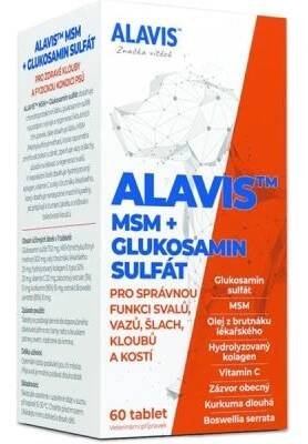 Alavis MSM+Glukosamin sulfát pro psy 60tbl