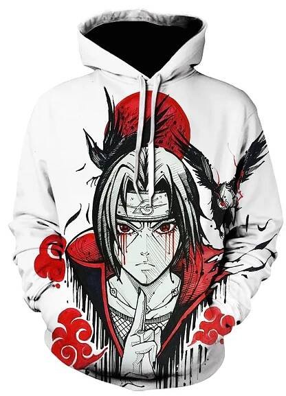 Zimní kreslená mikina 2021 Mikiny s kapucí ve stylu Harajuku Itachi Pulovr Anime Mikiny s 3D potiskem Jednodílné Lehké Pulovr Sudaderas – koupit za nízké ceny na marketplace Joom