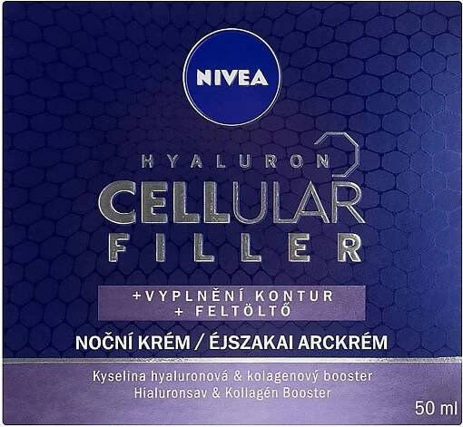 Nivea noční vyplňující krém Hyaluron Cellular Filler 50 ml