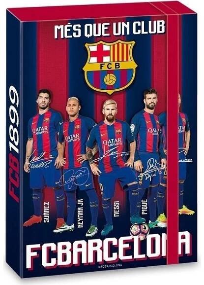 Box na sešity FC Barcelona A4 hráči