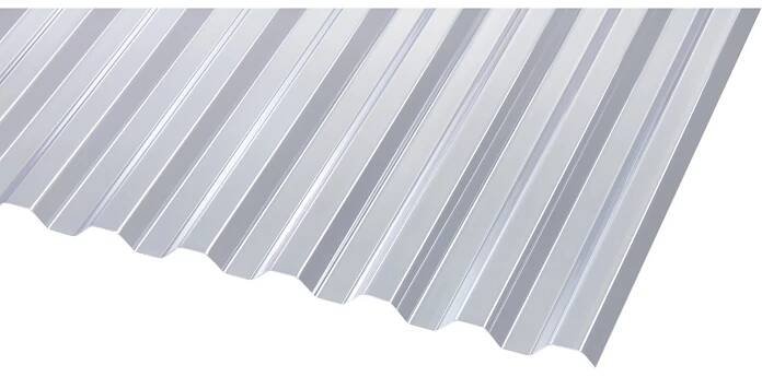 Gutta Vlnitá doska Guttagliss PVC trapéz, 0,8 mm, 70/18, číra, 200 x 90 cm