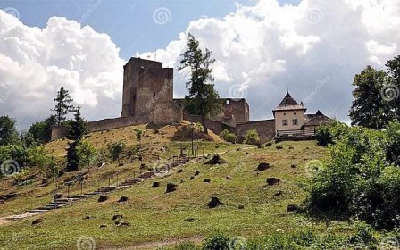 Ruins castle, Landstejn, Czech republic, Europe. Old ruins castle, Landstejn,Czech republic, Europe
