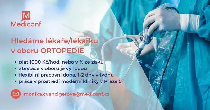 Hledáme lékaře/lékařku v oborou ORTOPEDIE - Praha 5